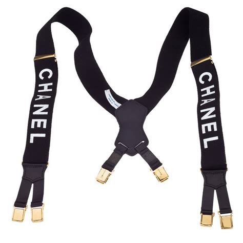 chanel fake belt|faux chanel suspenders.